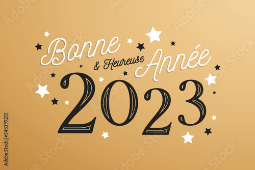 Bonne et heureuse année 2023 - Carte de voeux