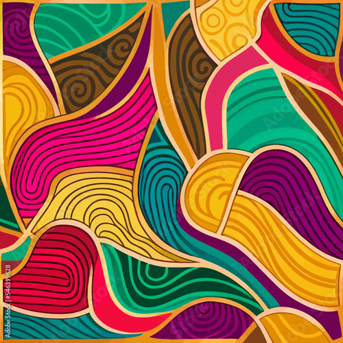 Photographie Colorful texture with abstract wavy patterns , perfect for wallpapers