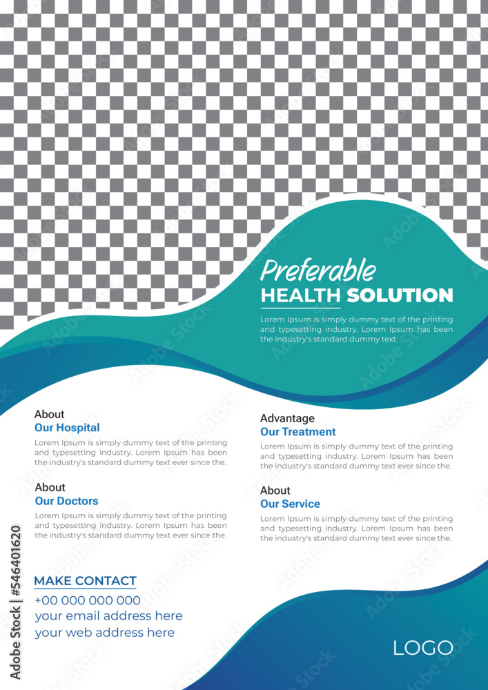 Health solution Corporate Flyer Design for modern business