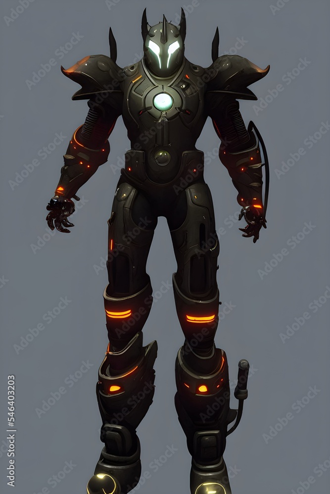 Armored Monster cyborg brutal warrior post apocalyptic Armored Monster cyborg brutal warrior post apocalyptic