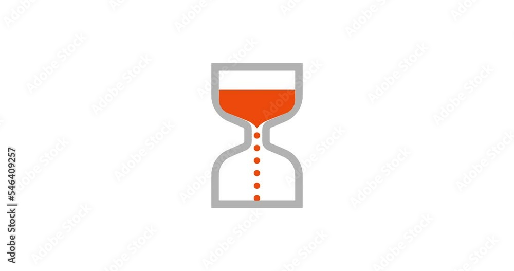 Hourglass Loading Cursor animation loop animation. Hourglass loader. 4K resolution animation on white background. Hourglass Loading Cursor animation loop animation. Hourglass loader. 4K resolution animation on white background.