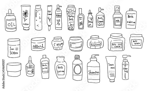 手書きスキンケアグッズ