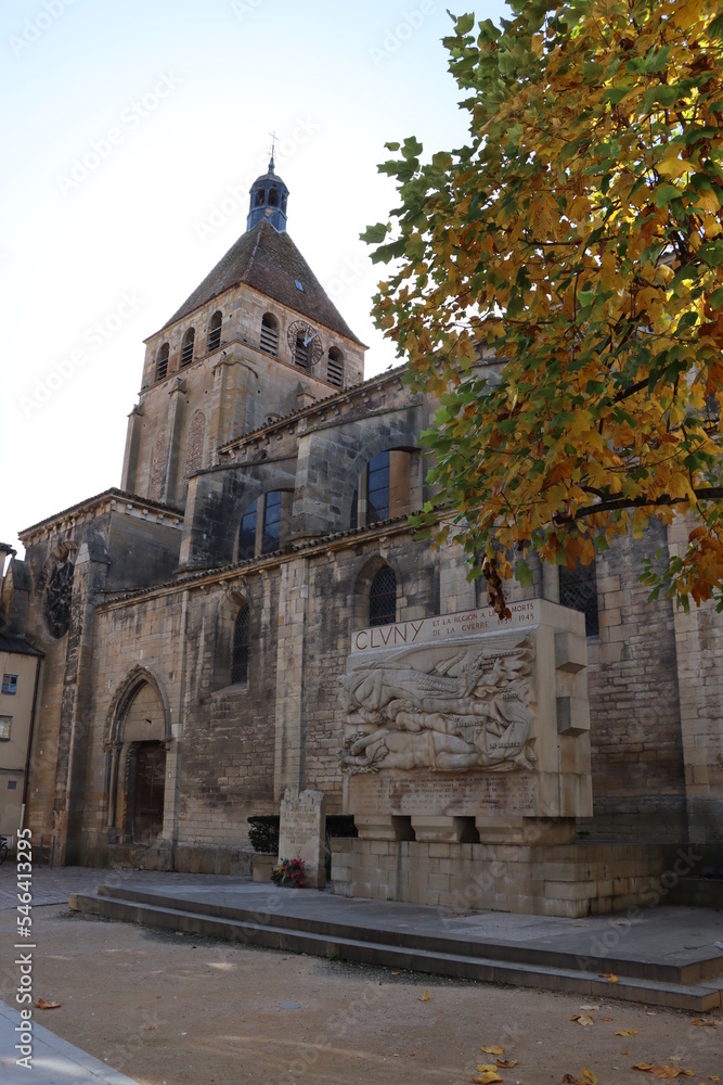 The abbey in Cluny, France 