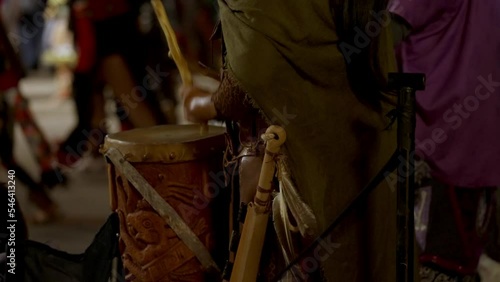 Person playing the drums