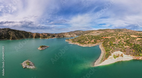 Evretou dam panorama, Paphos, Cyprus