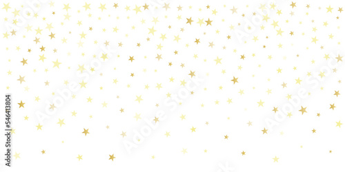 Foto Silver stars vector background, sparkling Christmas confetti falling isolated on white
