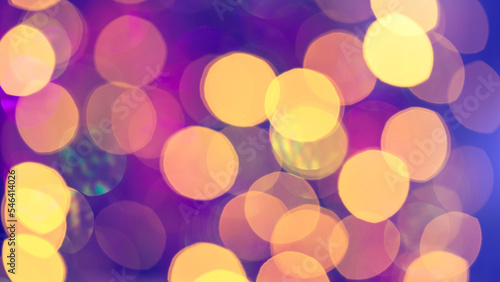 Abstract festive elegant background of blurred with bokeh lights and stars texture