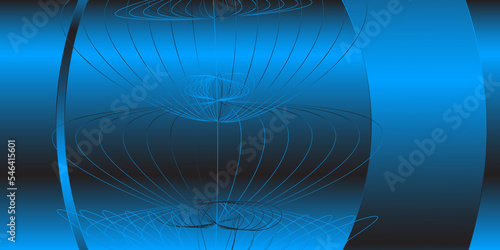 Modern blue Abstract background. Modern minimalistic vector abstract template for business background design. 3D chrom effect.