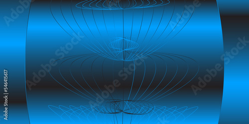 Modern blue Abstract background. Modern minimalistic vector abstract template for business background design. 3D chrom effect.