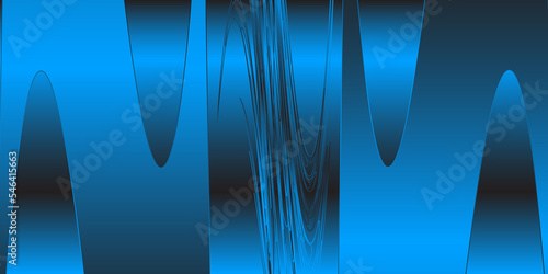 Modern blue Abstract background. Modern minimalistic vector abstract template for business background design. 3D chrom effect.