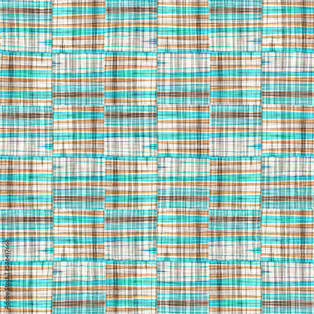 Teal rustic coastal beach house check fabric tile. Seamless sailor flannel textile gingham repeat swatch. Teal rustic coastal beach house check fabric tile. Seamless sailor flannel textile gingham repeat swatch.