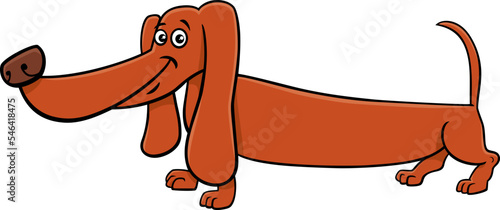 funny cartoon dachshund dog comic animal character