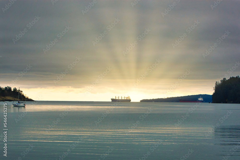 sunrise near Departure Bay at nanaimo, vancouver island, british colombia, canada sunrise near Departure Bay at nanaimo, vancouver island, british colombia, canada