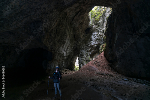 Woman Solo Discovery of an Underground Cave photo