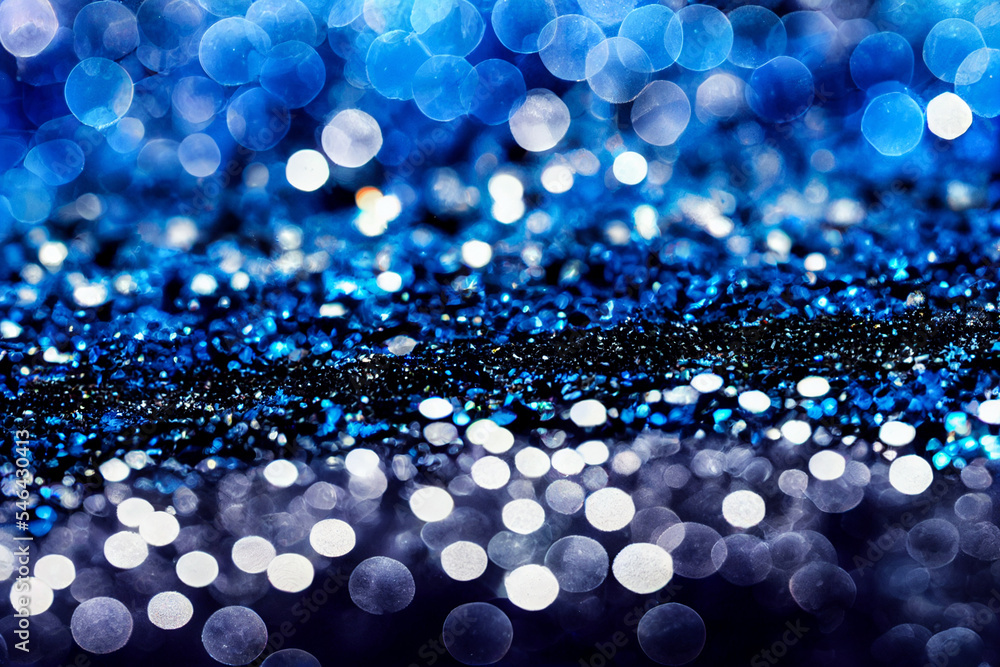 Fototapeta premium blue bokeh background