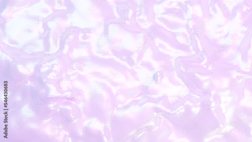 青と紫の水面の3Dイラスト。波打つ水面。俯瞰。 青と紫の水面の3Dイラスト。波打つ水面。俯瞰。