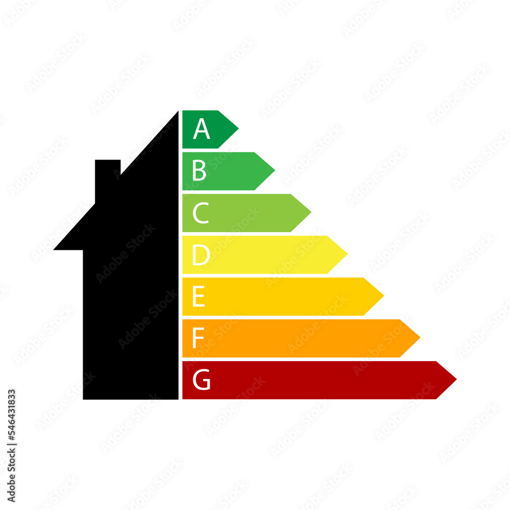 Energy house. energy chart. 3d vector illustration. Chart concept. Vector illustration. Stock image. Energy house. energy chart. 3d vector illustration. Chart concept. Vector illustration. Stock image.