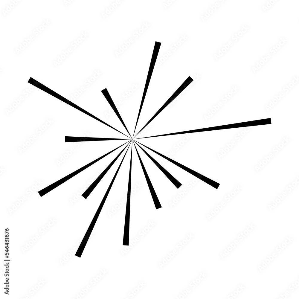 Black black lines form rays. Technology movement. Space pattern. Vector illustration. stock image. Black black lines form rays. Technology movement. Space pattern. Vector illustration. stock image.