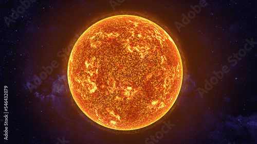 Betelgeuse supergiant star of the constellation Orion. It is one of the largest starts visible to the naked eye. Science 3d rendering illustration. This image may also represent Stephenson 2 18.
