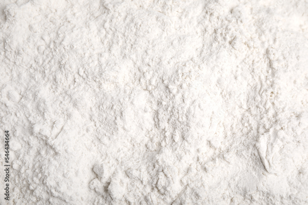 Pile of wheat flour as background, top view Pile of wheat flour as background, top view