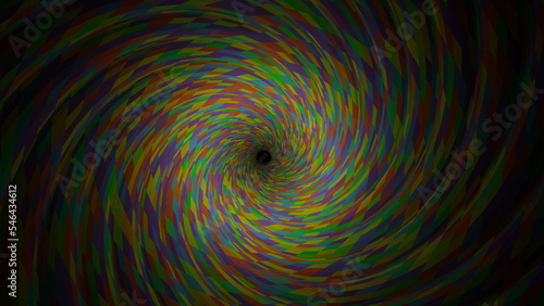 Colorful tornado storm vortex (3D Rendering)