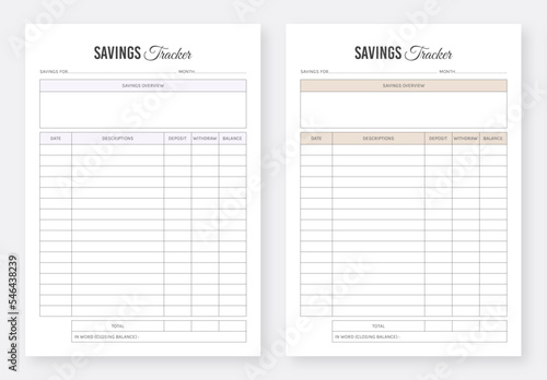 Savings Tracker Template Design. Daily, Weekly, Monthly Savings Tracker. Savings Planner Template Design. Habit Tracker Template. Habit Planner Design. Planner Bundle Design. A4 Size Planner Set.