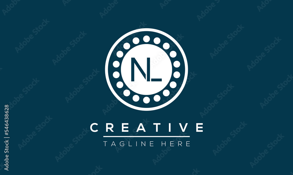 Initial NL Letter Logo With Modern Typography Vector Template. Creative Letter NL Logo . Initial NL Letter Logo With Modern Typography Vector Template. Creative Letter NL Logo .