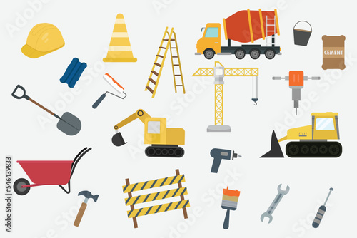 Contractor icon set