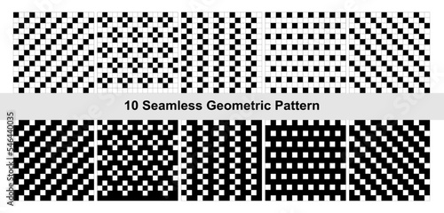 10 Geometric pattern in black and white.