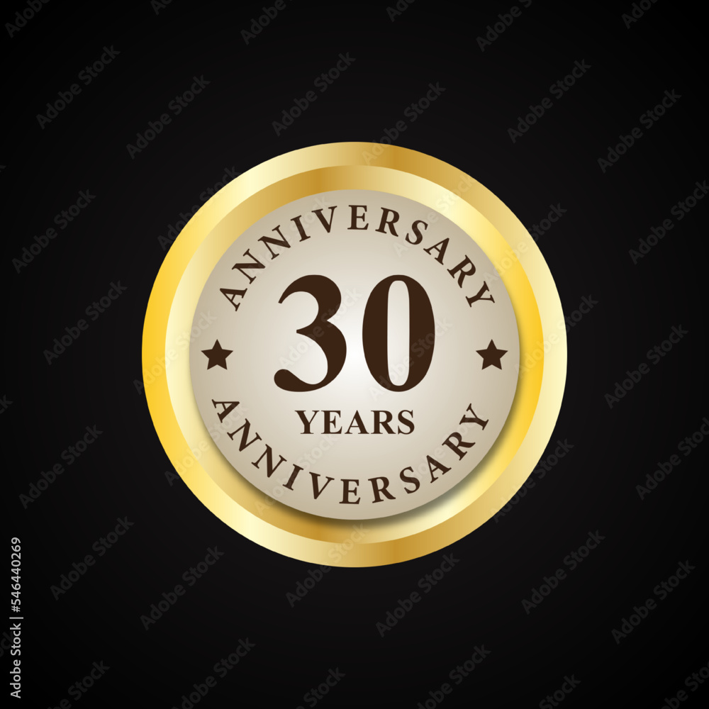 Fototapeta premium anniversary badge design template. anniversarry design vector