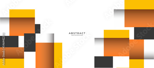 abstract geoemetric orange and yellow background vector illustration photo