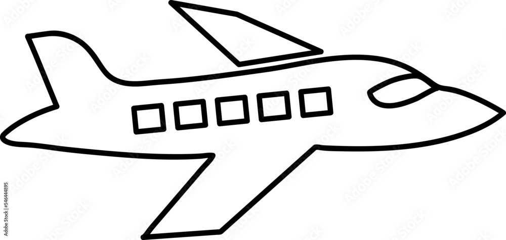 Naklejka premium plane icon vector illustration on white background
