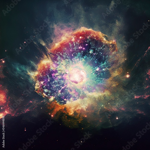Fototapeta Supernova exploding, space
