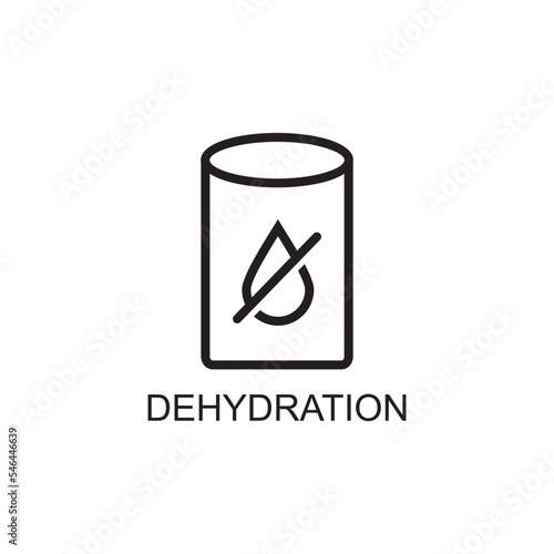 dehydration icon , water icon vector