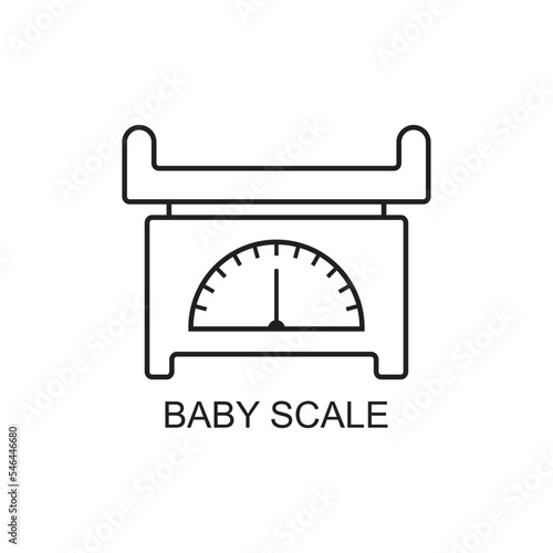 baby scale icon , weight icon