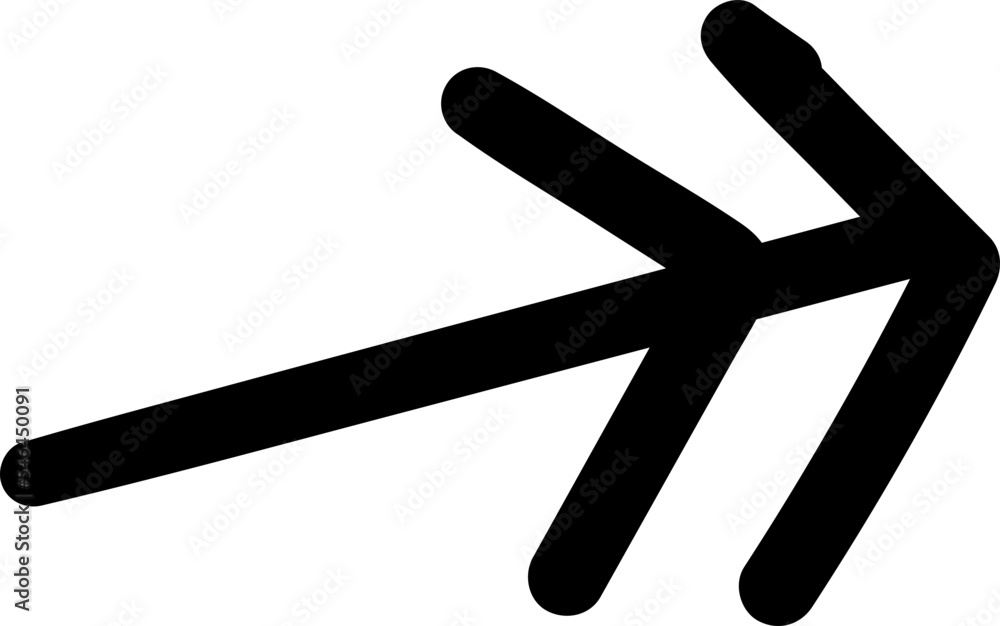 Hand drawn arrow vector Hand drawn arrow vector