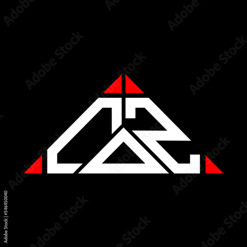 COZ letter logo creative design with vector graphic, COZ simple and modern logo.