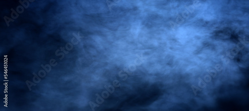 Sky nature cloud smoke black night background for horror blue poster design wallpaper © AKIO