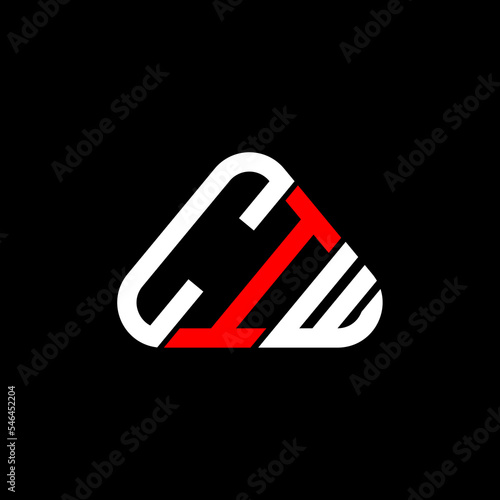 CIW letter logo creative design with vector graphic, CIW simple and modern logo. photo