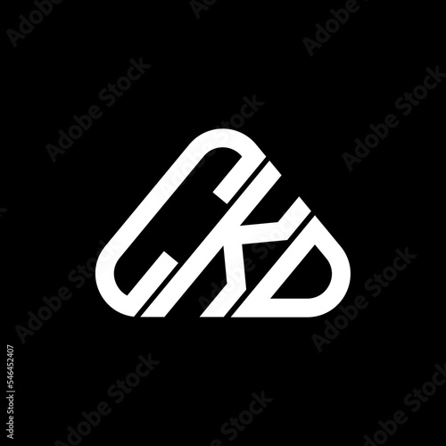 CKD letter logo creative design with vector graphic, CKD simple and modern logo.
