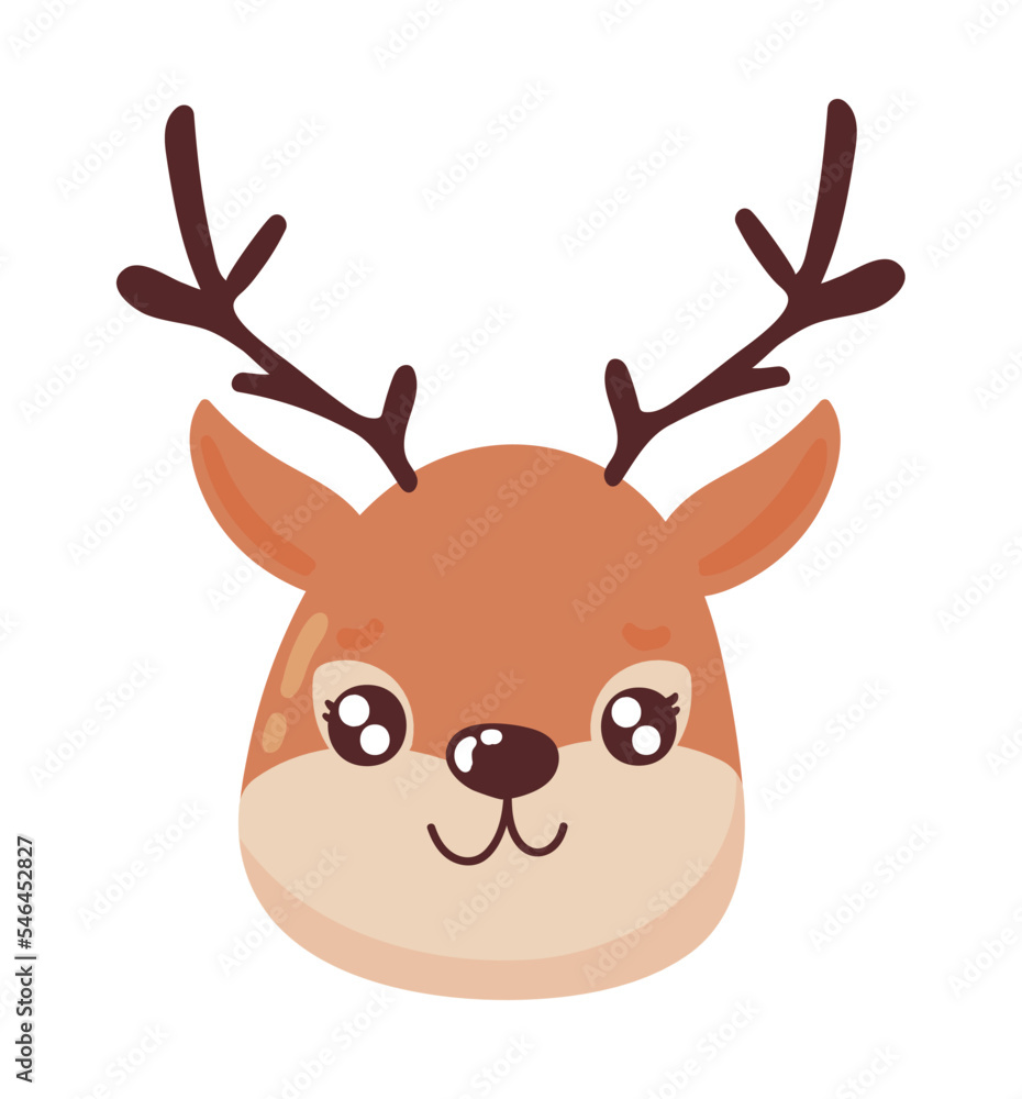 reindeer face animal