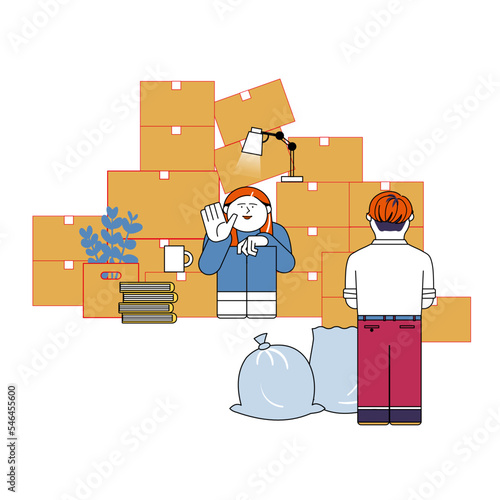 引越し_荷造りで段ボールだらけ