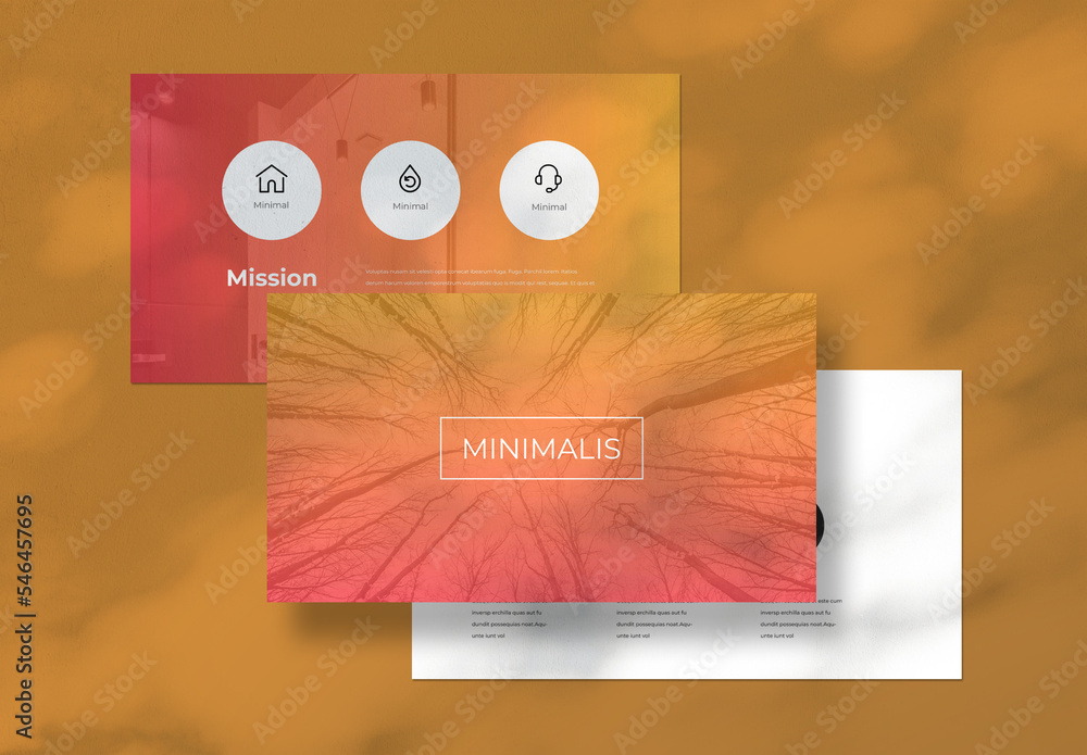 Corporate Presentation Layout Stock Template | Adobe Stock