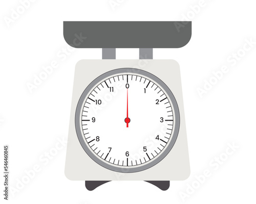 kitchen scales isolated on white background