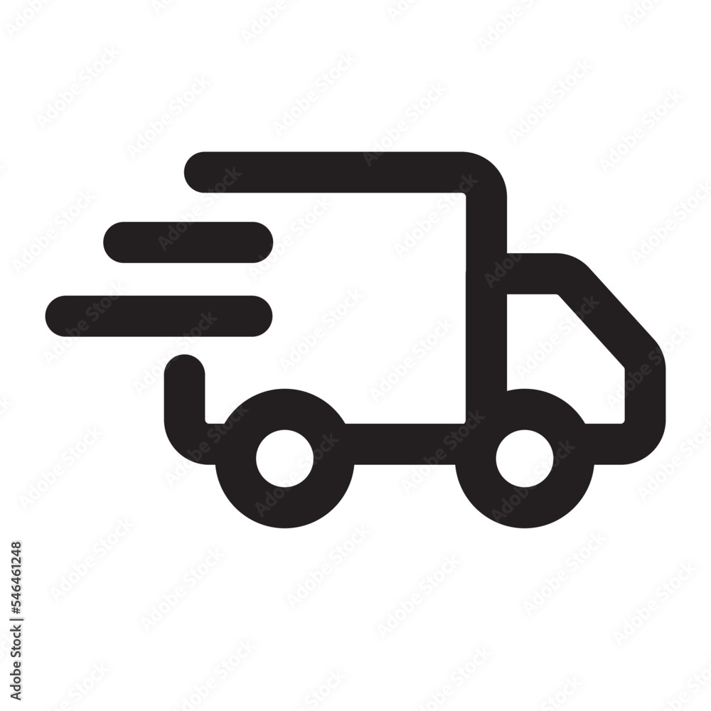 Delivery Truck Icon Outline Style Delivery Truck Icon Outline Style