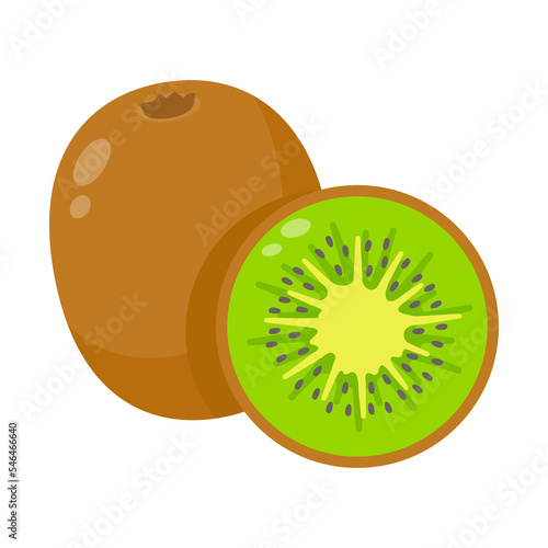 halved kiwi fruit Healthy food for vegetarians