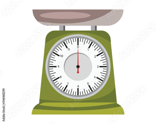 kitchen scales isolated on white background