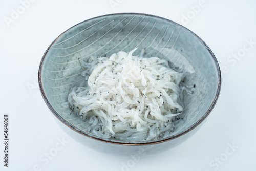 Canvas-taulu A plate of small whitebait ingredients