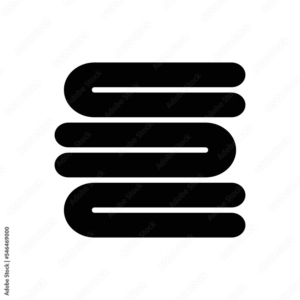 towel icon vector design template in white background towel icon vector design template in white background