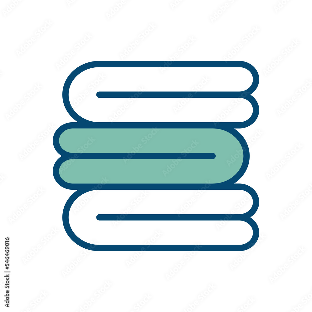 towel icon vector design template in white background towel icon vector design template in white background